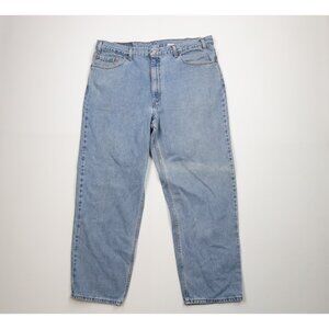 Vtg Y2K 2002 Levis 550 Mens 42x30 Distressed Relaxed Fit Denim Jeans Blue USA